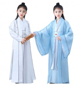 Chinese ancient traditional cosplay hanfu costumes stage performance drama warrior cosplay robes kimonos