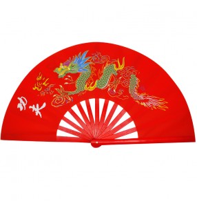 Chinese dragon red black Tai Chi fans kungfu wushu fitness exercises fans for women and men