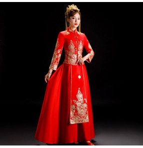 Chinese Dress china chinese wedding party qipao dress oriental style retro cheongsam dress model show photography dress