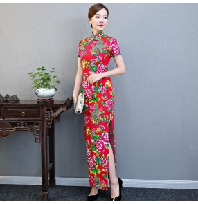 Chinese dresses traditional cheongsam qipao dresses for women female retro vintage oriental dresses