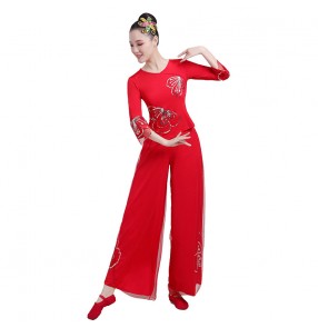 Chinese folk dance costume for women Yangko ethnic style middle-aged and elderly square dance clothes fan umbrella dance performance clothes