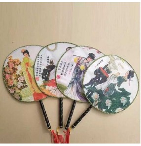 Chinese folk dance fans ancient traditional fairy princess fan dance performance classical dance fans one piece