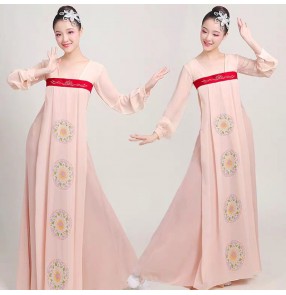 Chinese hanfu fairy drama cosplay dresses classical folk yangko umbrella dance dress for women