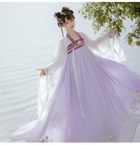 Chinese Hanfu for women traditional China ancient folk costumes for female stage performance classical dance princess fairy photos shooting cosplay dress for lady