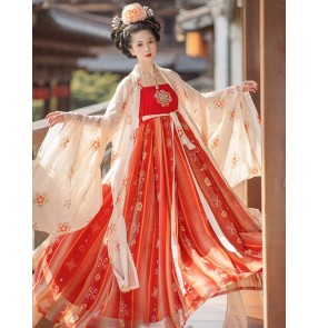 Chinese hanfu princess tang dynasty empress film drama fairy cosplay dress stage performance photos video shooting kimono dress for women