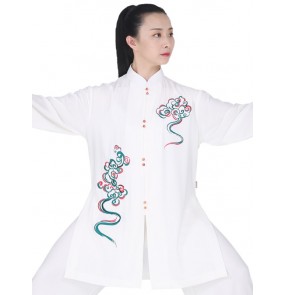 Chinese kung fu tai chi uniforms for women chinese dragon style wushu martial art tai ji quan performance suit for women and men