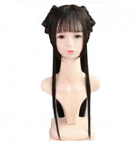  Chinese style Lolita air bangs wig fairy princess hair Hanfu ancient anime drama cosplay costume wig 70cm