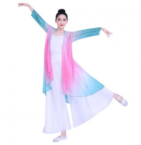 Chinese traditional Classical folk dance dresses modern ballet dance costumes Chinese style gradual classical dance basic training suit