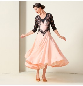 Custom size competition professional ballroom dance dresses for women girls foxtort tango waltz dance dresses for female