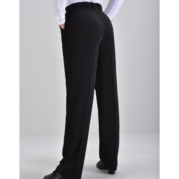 Latin Dance Pants Custom size Men's black latin ballroom dance pants