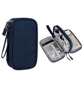 Digital data cable storage bag waterproof U disk hard drive headset multi-function storage bag Organizer box