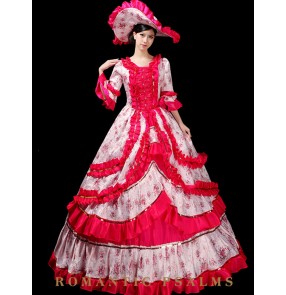 European retro court palace cosplay dresses photo studio royal European style dress photography costume stage catwalk performance costume female