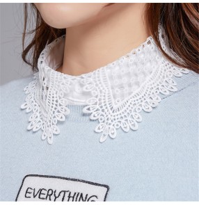 Fake Collar Neck Decoration false Collar Lapel detachable Collar for women girls Decorative Shirt Collar With dickey Collar for Sweater