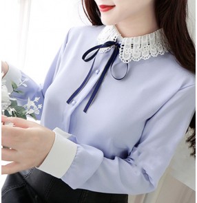 false collar detachable collar Chiffon dickey Collar Women's girls half blouses Shirt detachable Collar Hollow half shirt Collar White Shirt Decorative Collar