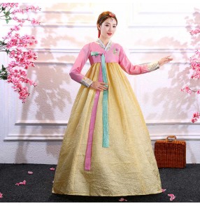 Film cosplay Korean costume female adult Hanbok improved Korean palace costume photo Dae Jang Geum stage performance dance costume