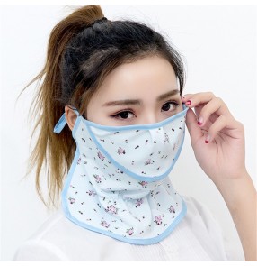 Floral Reusable mask for women dust proof sunscreen dustproof riding outdoor protective mouth mask for women