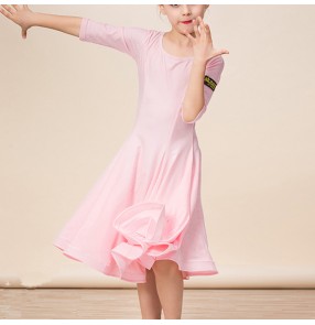 Girls ballroom latin dance dresses vestito latino per bambini