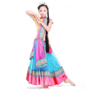 Girls belly dance costumes for children Bollywood dance dress for kids Indian Oriental dance style belly dance costumes