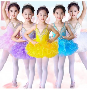 Girls children ballet dress tutu skirts professional kids children swan lake ballerina stage performance modern dance skirts costumes