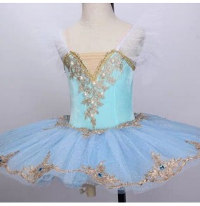 Girls children little swan lake ballet dress tutu skirt stage performance ballerina classical professional ballet dance costumes dress