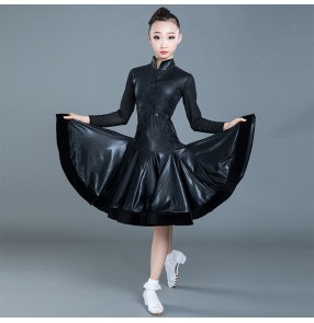 Girls competition stage performance latin dance dresses ballroom salsa rumba chacha dance dresses costumes