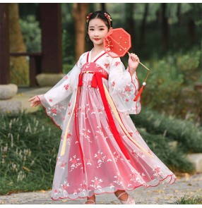 Girls hanfu chinese traditional tang qing dynasty ancient fairy dresses drama cosplay photos shooting stage performance princess dresses