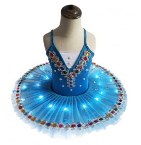 Girls kids children ballet dance dresses christmas party ballet dress tutu skirts modern dance stage performance ballet dance dress