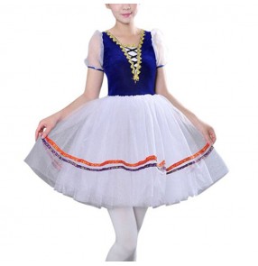 Girls kids children ballet dress tutu skirts stage performance modern dance ballet dance outfits costumes dress