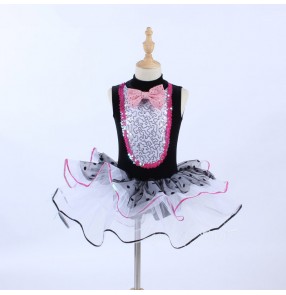 Girls kids modern dance ballet dance dress children jazz dance costumes dresses