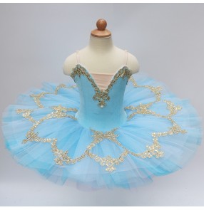 Girls kids swan lake ballet dance dress classical tutu skrit pancake ballerina  ballet dress ballet costumes