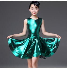 Girls latin dance dress children kids modern dance professional salsa rumba chacha dance skirts costumes dress