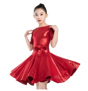 Girls latin dance dresses children modern dance stage performance rumba salsa samba chacha dance costumes