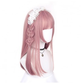 Girls lolita style drama cosplay wig cute Japanese student cosplay princess straight hair