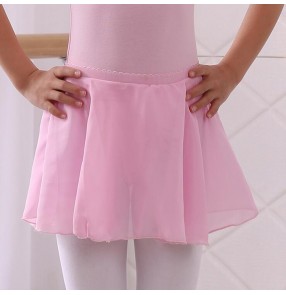 Girls modern dance ballet dance tutu chiffon skirt  children practice gymnastics stage performance practice dance skirts