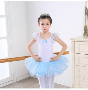 Girls modern dance ballet dress kids gymnastics practice exercises dance dress stage performance tutu skirts princess dresses