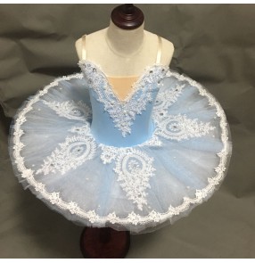 Girls modern dance ballet dresses kids children classical little swan lake ballerina pancake tutu skirt performance dresses