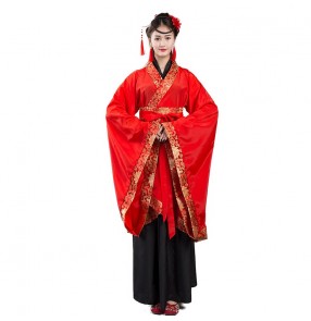 Hanfu chinese traditional stage performance dress for women girls tang dynasty fairy princess dress drama cosplay kimono dress