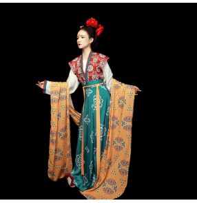 Hanfu chinese traditional tang dynasty empress film drama cosplay dresses stage performance photos video shooting anime drama cosplay kimono dresses