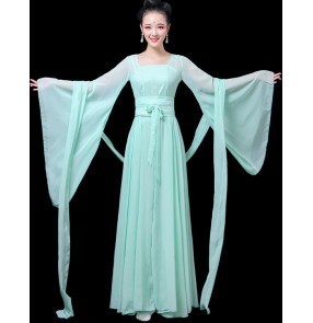 Hanfu Women's Chinese folk dance costumes female lady ancient classical traditional dance fairy princess dresses