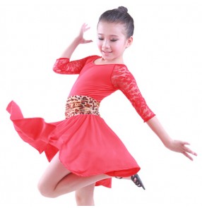 Latin dance clothes Child Latin dance skirt girl latin dance dress ...