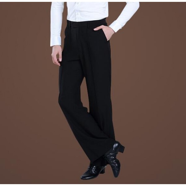 Latin Dance Pants : Black with striped on hip with loop in waist with ...