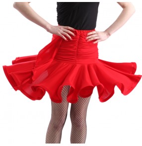 Dynasty dance Latin dance skirt dance clothes bottoms practice skirts pleated short skirt