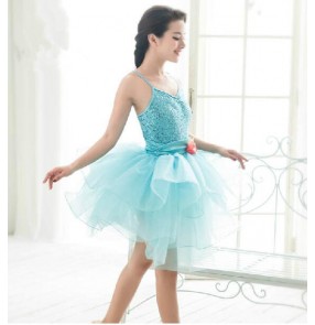 Girls adult children ballet dance dress turquoise tutu skirt  turquoise 