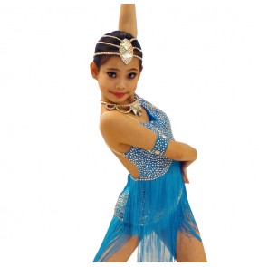 Girls ballroom dress Samba Dance Latin Salsa Dresses Dance Costumes flamenco dress for children latin dance dresses