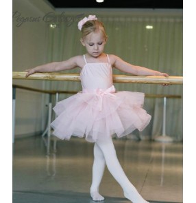 Girls tutu skirt ballet dancing dress pink