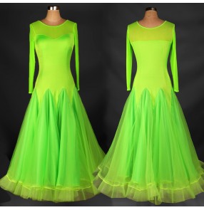 Latin Dance Dress Sequins Ballroom Dancing Dresses 