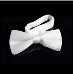 Men's man male boys white red black high quality  latin dance ballroom waltz dance shirt accessory bowknot 