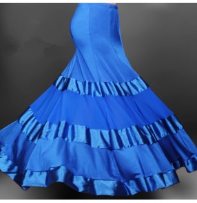 Modern dance big hem skirted dress