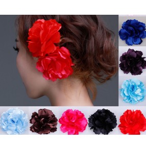 Women's girls ballroom flamenco waltz dance accessory head flowers head wear 