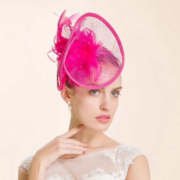 fuchsia hats for weddings